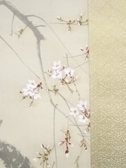 道具 ] - 道具 今井景樹筆 桜 肉筆絹本掛軸（保護箱）□z | ネット